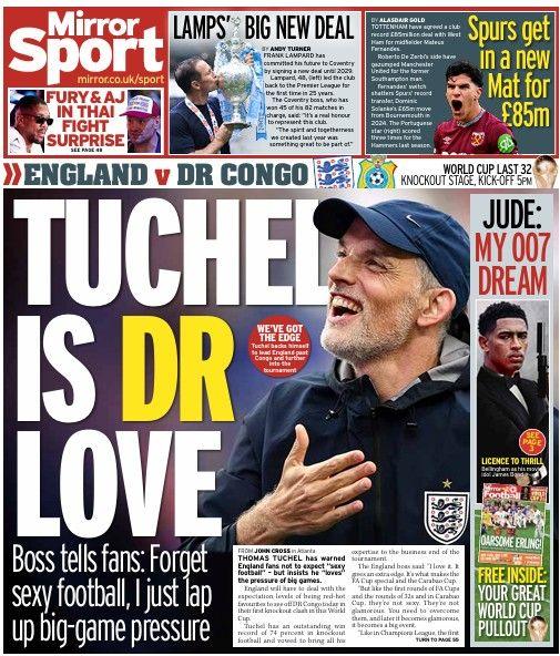 The Daily Mirror back page