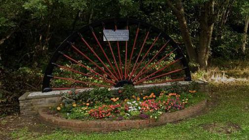 Miners' memorial in Treeton, Rotherham, South Yorkshire