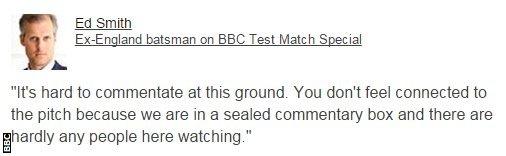 Cricket commentator Ed Smith also spoke about the issue on Test Match Special