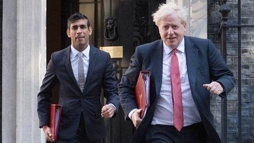 Rishi Sunak and Boris Johnson