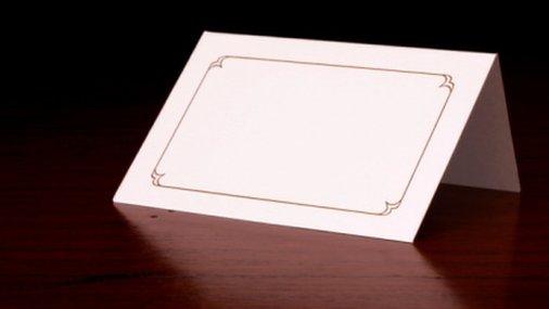 Blank name card