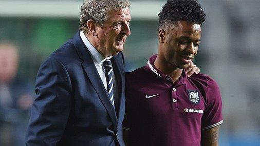 Roy Hodgson and Raheem Sterling