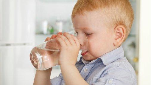 Child drinking water