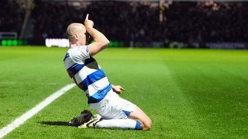 Michael Frey playing for Queens Park Rangers Football Club