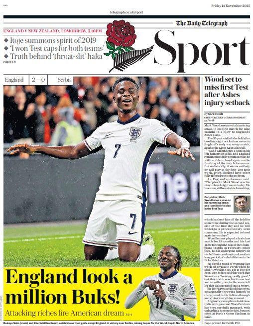The Daily Telegraph sports section