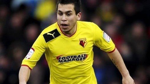 Watford scorer Cristian Battocchio