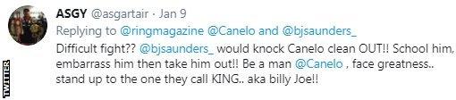 Twitter reaction to Canelo v Billy Joe Saunders