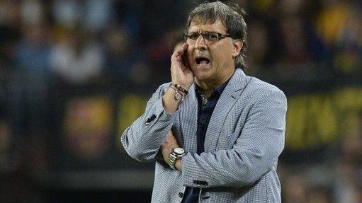 Barcelona manager Gerardo Martino