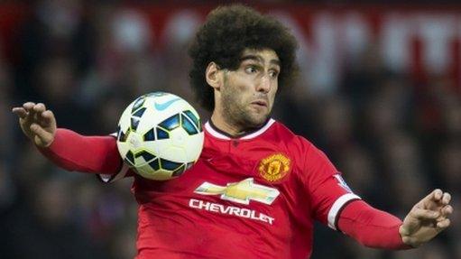 Manchester United's Marouane Fellaini