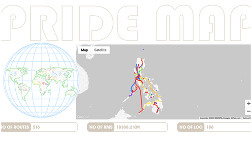 March For Pride map website