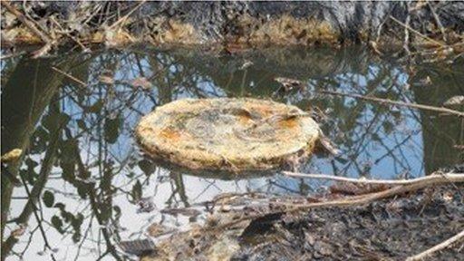 abandoned well at Hardstoft