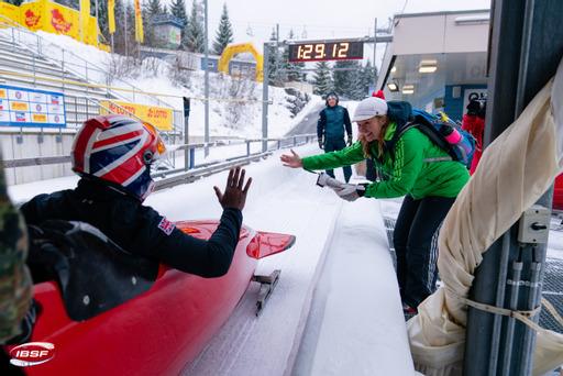 Mr Mapp competing at bobsleigh