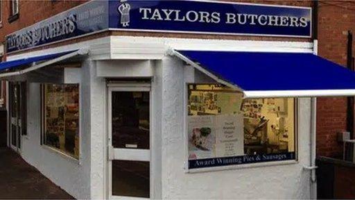 The outside of the butchers