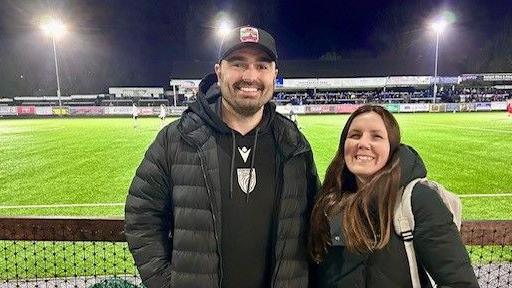 Merthyr fans at their match against Telford 