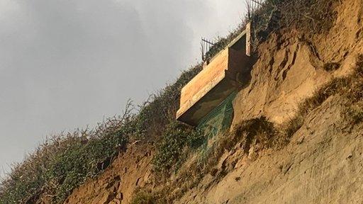 Viewing platform on cliffs