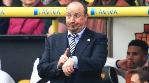 Newcastle manager Rafael Benitez