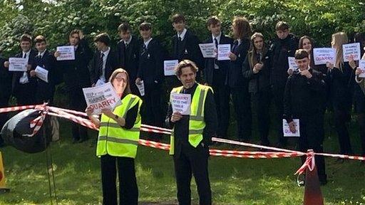 Hamble School protest