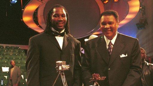 Lennox Lewis and Muhammad Ali