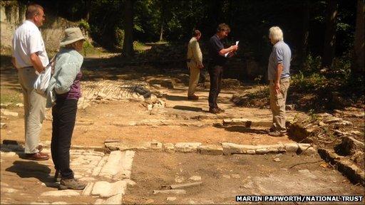 Archaeological dig at Woodchester Park