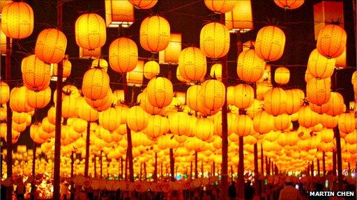 Lanterns at Taiwanese festival