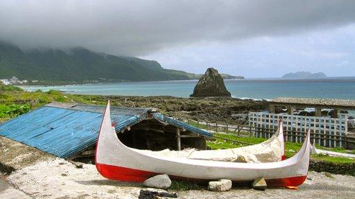 Boats near Lanyu Island beach