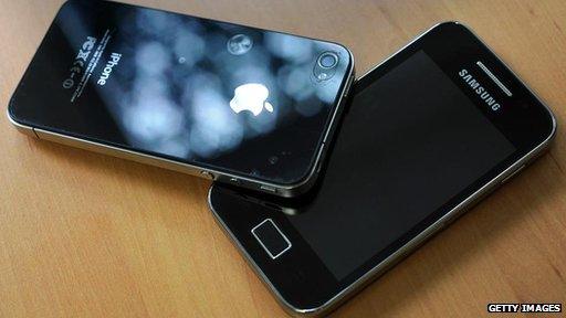 Apple iPhone 4 and Samsung Galaxy S2