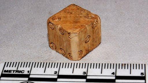 Roman dice made of ivory