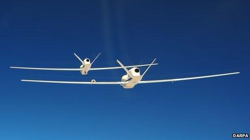 Drones testing fuelling in the air