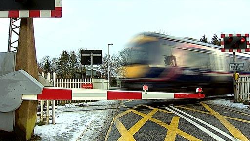 Train passing through Kintore