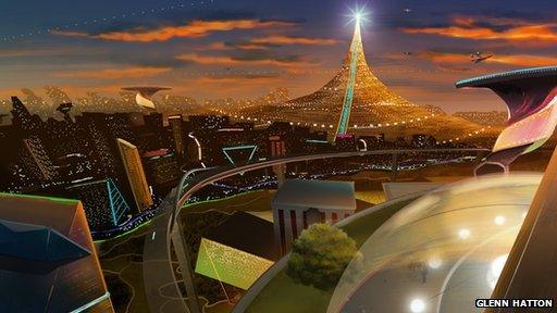 One of three visions of the future by Australian animator Glenn Hatton