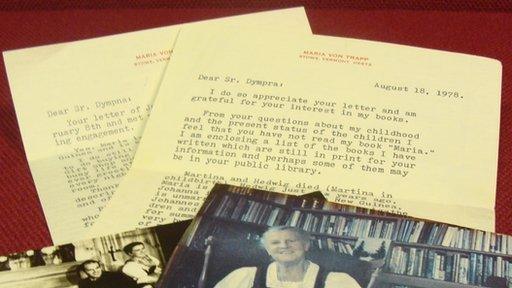 Correspondence and letters from Maria von Trapp