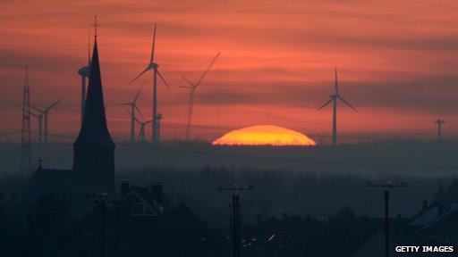 wind turbines