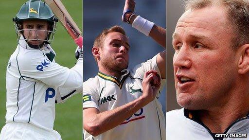 James Taylor, Stuart Broad and Neil Back