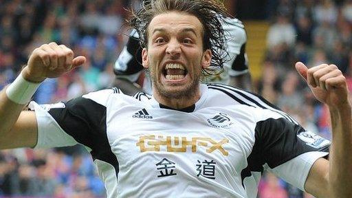 Michu celebrates