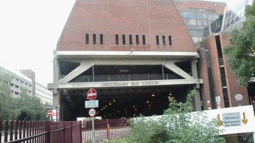 Greyfriars Bus Station in Northampton