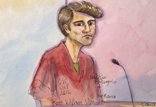 Drawing of Ross William Ulbricht