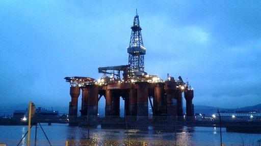 Oil rig in Belfast