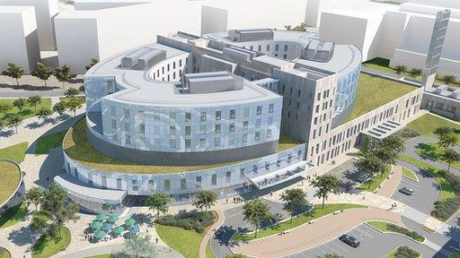 Artist's impression, New Papworth Hospital, Cambridge