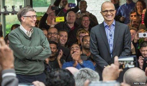 Bill Gates and Satya Nadella