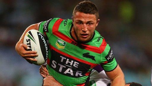 South Sydney Rabbitohs rugby league player Sam Burgess