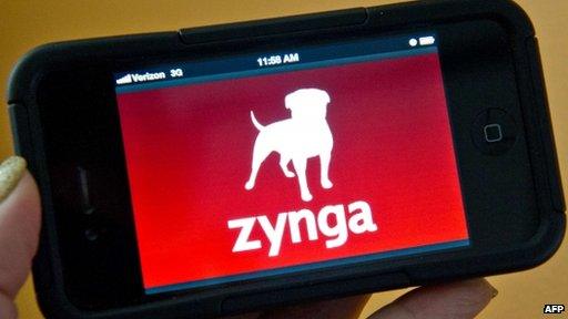 Zynga on smartphone