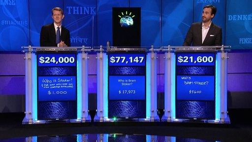 Watson playing Jeopardy