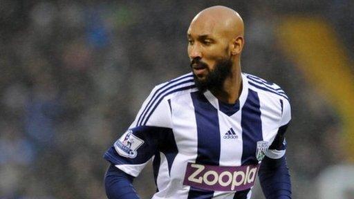 West Brom striker Nicolas Anelka