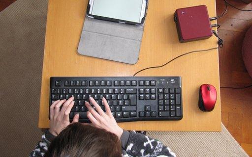 Child with computer