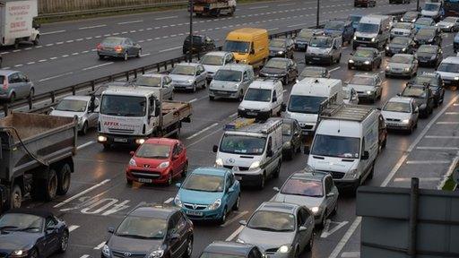 Heavy traffic in London