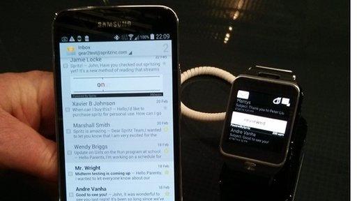 Spritz and Samsung smartwatch Gear