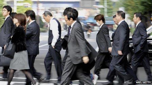 Japanese business people