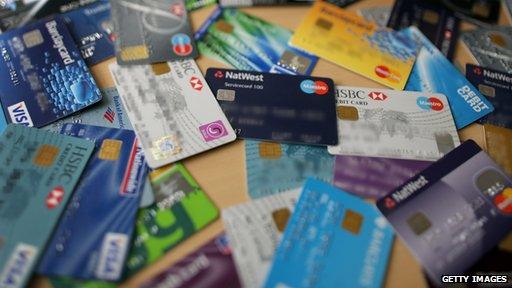 a selection of credit cards