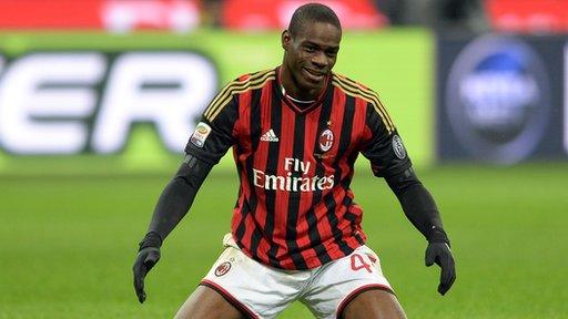 AC Milan forward Mario Balotelli