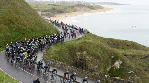 The Giro d'Italia took in some of the most scenic routes in Northern Ireland